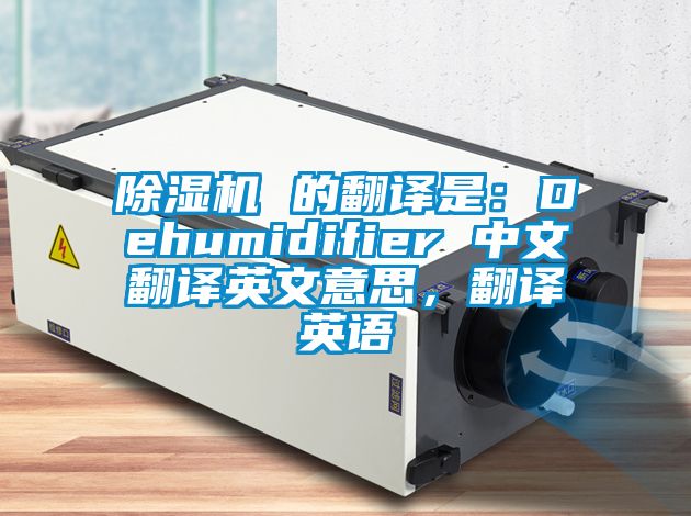 除濕機(jī) 的翻譯是：Dehumidifier 中文翻譯英文意思，翻譯英語